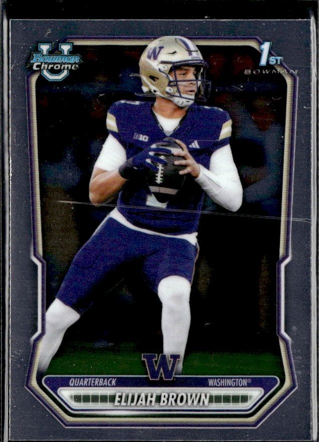 2025 Bowman Chrome Football 1st Base Rookie #BCP-144 Elijah Brown RC