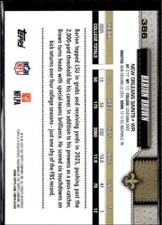 2025 Topps Flagship Football Base Rookie #386 Barion Brown RC (2)