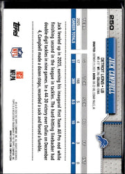 2025 Topps Flagship Football Football Foil #250 Jack Campbell (2)