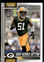 2025 Topps Flagship Football Base Rookie #393 Dani Dennis-Sutton RC