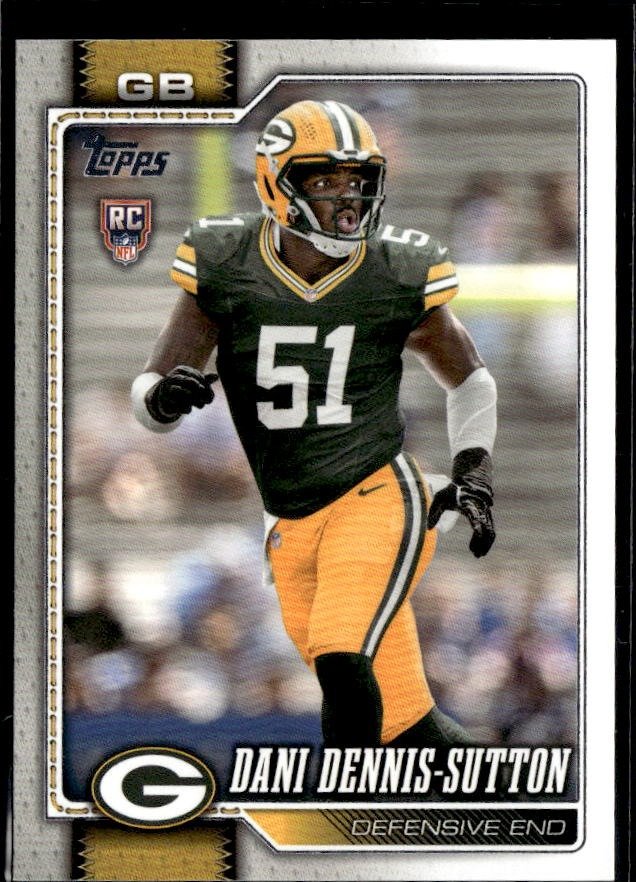 2025 Topps Flagship Football Base Rookie #393 Dani Dennis-Sutton RC