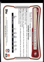 2026 Topps Bowman Football Base Rookie #116 Kaelon Black RC (2)