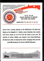 2022 Topps Chrome Basketball McDonald's All American #2K6-12 Jarace Walker (2)