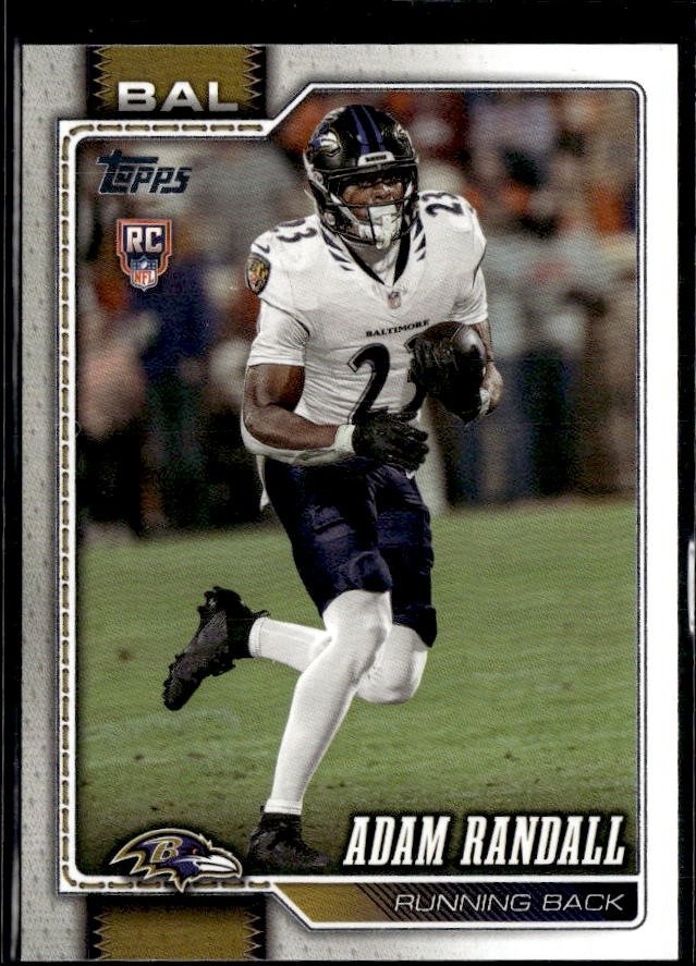 2026 Topps Flagship Football Base Rookie #377 Adam Randall RC