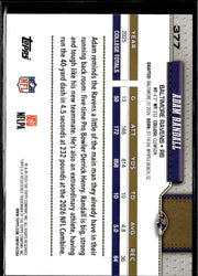 2026 Topps Flagship Football Base Rookie #377 Adam Randall RC (2)