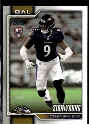 2025 Topps Flagship Football Base Rookie #360 Zion Young RC