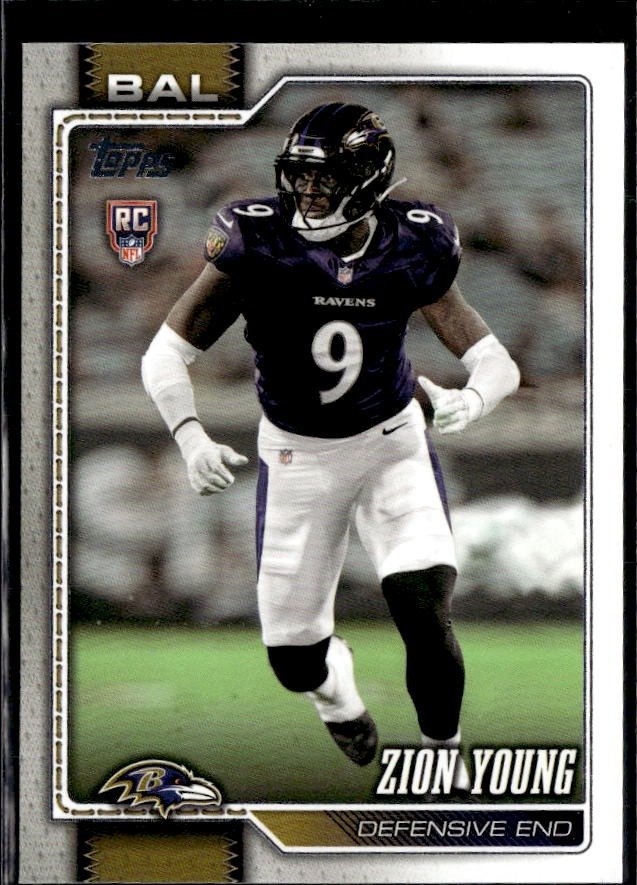 2025 Topps Flagship Football Base Rookie #360 Zion Young RC