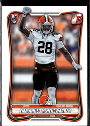 2026 Topps Bowman Football Base Rookie #43 Emmanuel McNeil-Warren RC