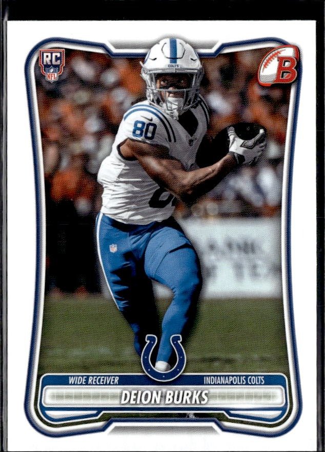 2026 Topps Bowman Football Base Rookie #138 Deion Burks RC