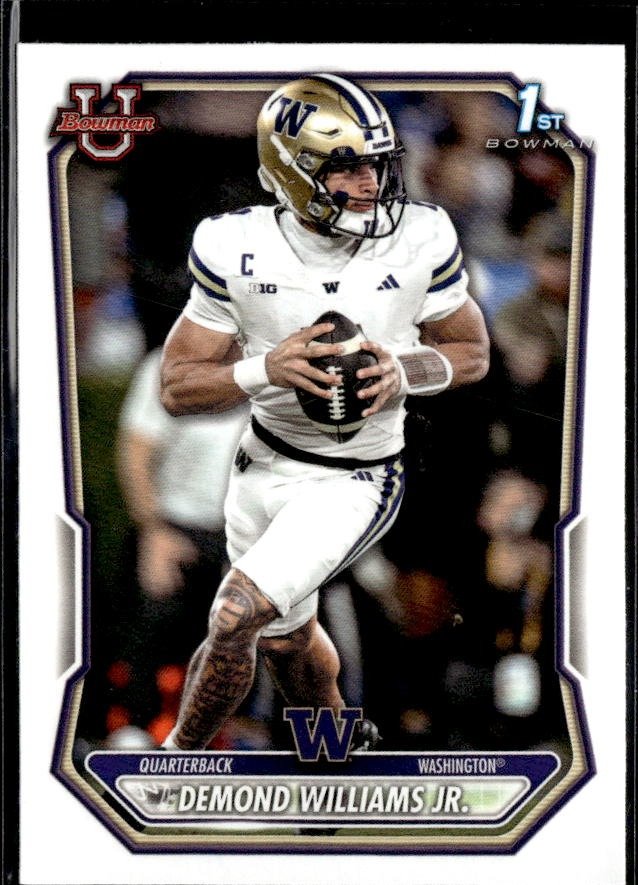 2025 Bowman Bowman University Football #BPP8 Demond Williams Jr.