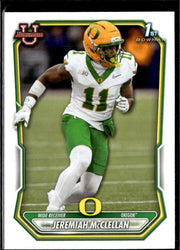 2025 Bowman University Football Base Rookie #BPP-50 Jeremiah McClellan RC