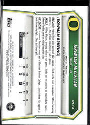 2025 Bowman University Football Base Rookie #BPP-50 Jeremiah McClellan RC (2)