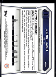 2025 Bowman Bowman U Football Base Rookie #BP-40 Jeremiah Hasley RC (2)