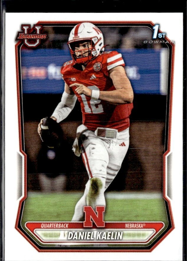 2025 Bowman University Football Base Rookie 1st #BPU-176 Daniel Kaelin RC