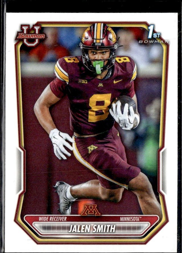 2025 Bowman 1st Bowman Football Base Rookie #BPP-49 Jalen Smith RC
