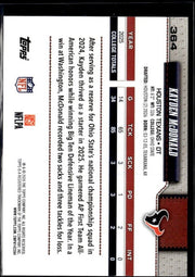 2026 Topps Series 1 Football Base Rookie #364 Kayden McDonald RC (2)