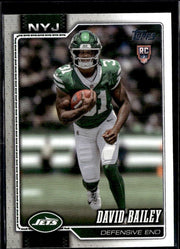 2026 Topps Flagship Football Base Rookie #343 David Bailey RC