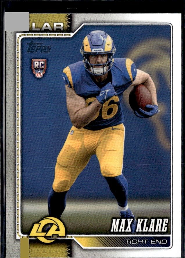 2026 Topps Flagship Football Base Rookie #340 Max Klare RC