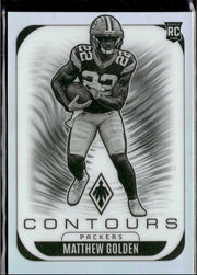 2025 Panini Phoenix Football Contours Refractor Rookie #12 Matthew Golden RC