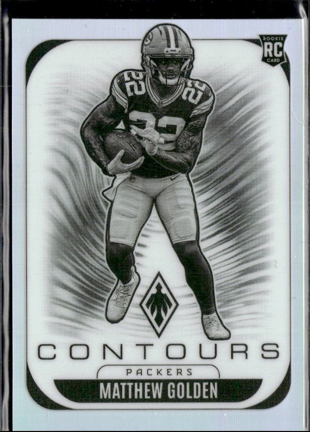 2025 Panini Phoenix Football Contours Refractor Rookie #12 Matthew Golden RC