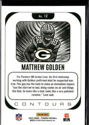 2025 Panini Phoenix Football Contours Refractor Rookie #12 Matthew Golden RC (2)