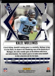 2025 Panini Phoenix Football Rookie Silver Prizm #205 Kalel Mullings RC (2)