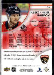 2023-24 Upper Deck SP Authentic Hockey Limited Red #26 Aleksander Barkov (2)