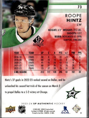 2023-24 Upper Deck SP Authentic Hockey Limited Red #73 Roope Hintz (2)