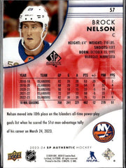 2023-24 Upper Deck SP Authentic Hockey Limited Red #57 Brock Nelson (2)