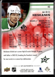 2023-24 Upper Deck SP Authentic Hockey Limited Red #42 Miro Heiskanen (2)