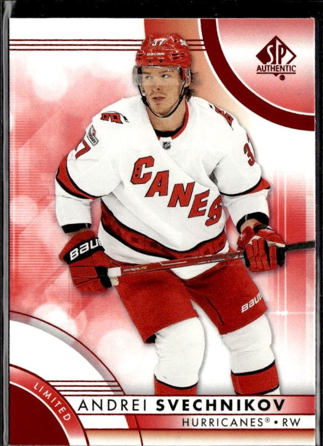 2023-24 Upper Deck SP Authentic Hockey Limited Red #21 Andrei Svechnikov
