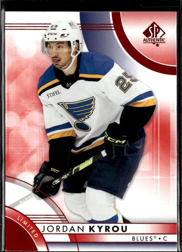 2023-24 Upper Deck SP Authentic Hockey Limited Red #60 Jordan Kyrou