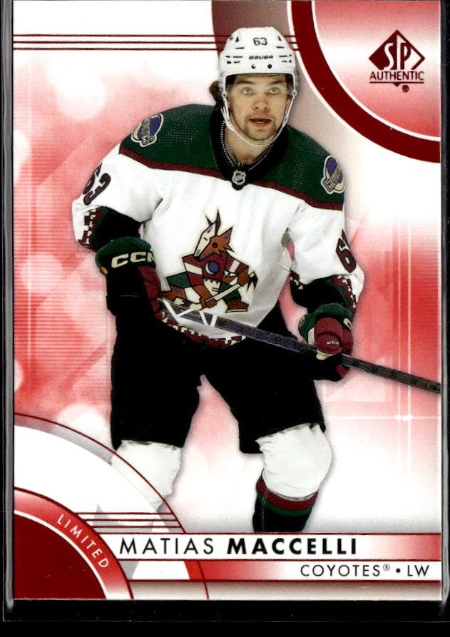 2023-24 Upper Deck SP Authentic Hockey Limited Red #75 Matias Maccelli