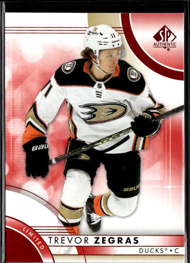 2023-24 Upper Deck SP Authentic Hockey Limited Red #93 Trevor Zegras