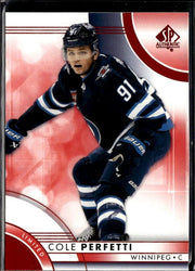 2023-24 Upper Deck SP Authentic Hockey Limited Red #63 Cole Perfetti