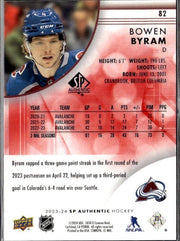 2023-24 Upper Deck SP Authentic Hockey Limited Red #82 Bowen Byram (2)