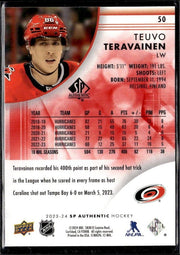 2023-24 Upper Deck SP Authentic Hockey Limited Red #50 Teuvo Teravainen (2)