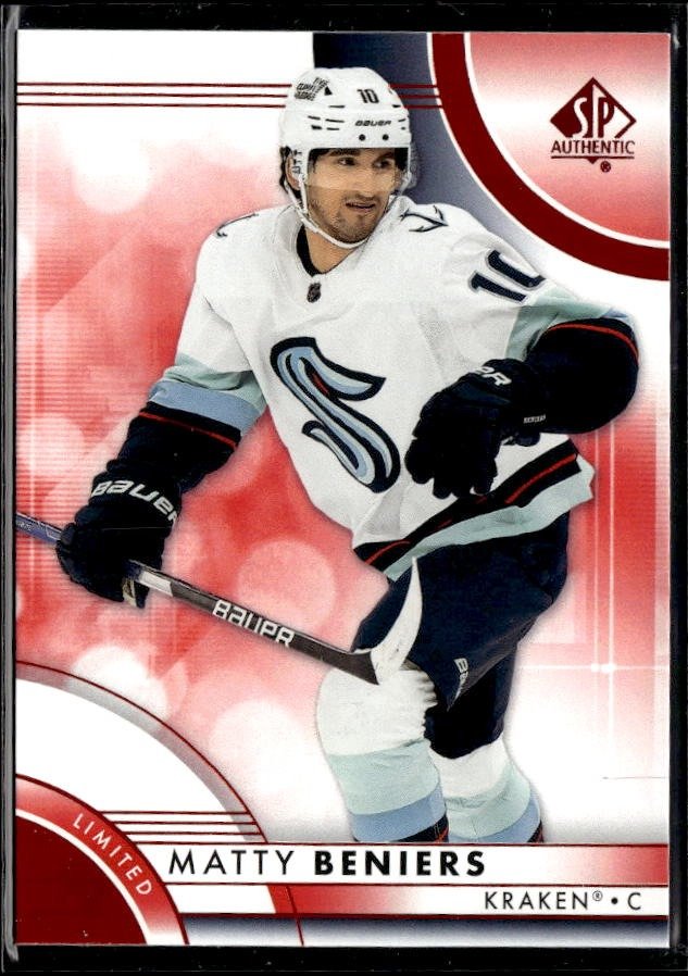 2023-24 Upper Deck SP Authentic Hockey Limited Red #14 Matty Beniers