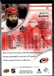 2023-24 SP Authentic Hockey Limited #23 Brent Burns (2)