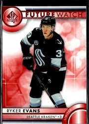 2023-24 SP Authentic Hockey Future Watch Limited Red #194 Ryker Evans