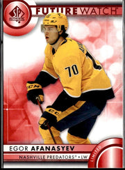 2023-24 Upper Deck SP Authentic Hockey Future Watch Red #122 Egor Afanasyev