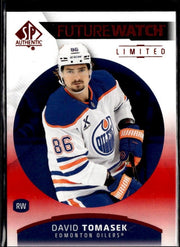 2025-26 SP Authentic SP Authentic Future Watch Limited Limited Red David Tomasek