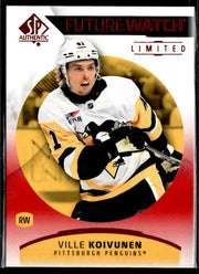 2025-26 SP Authentic SP Authentic Future Watch Limited Red Rookie Ville Koivunen