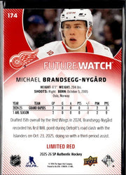 2025-26 SP Authentic SP Authentic Future Watch Limited Michael Brandsegg-Nygård (2)