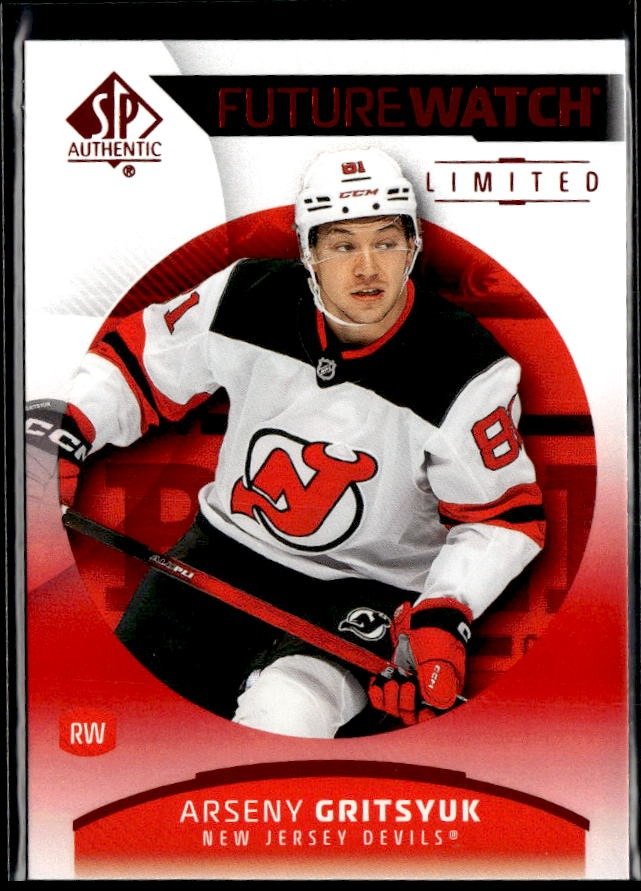 2025-26 SP Authentic Future Watch Limited Red Rookie #186 Arseny Gritsyuk