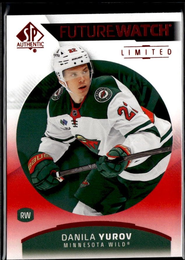 2025-26 SP Authentic SP Authentic Future Watch Limited Red Rookie Danila Yurov