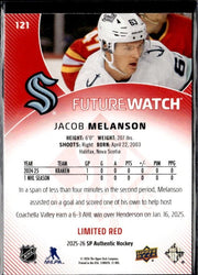 2025-26 SP Authentic SP Authentic Future Watch Limited Jacob Melanson (2)