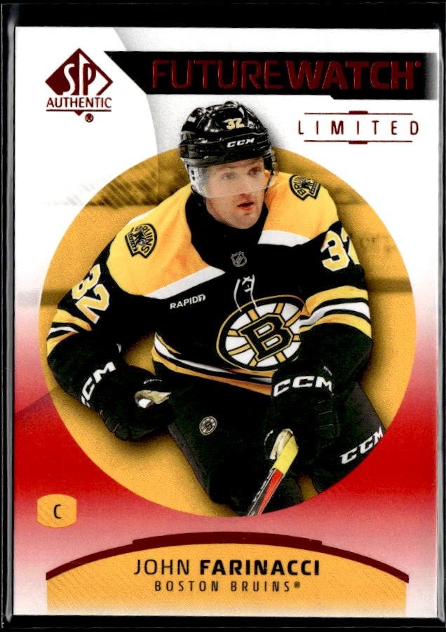 2025-26 SP Authentic SP Authentic Future Watch Limited Red Rookie John Farinacci