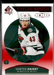 2025-26 SP Authentic SP Authentic Future Watch Limited Limited Red Hunter Haight