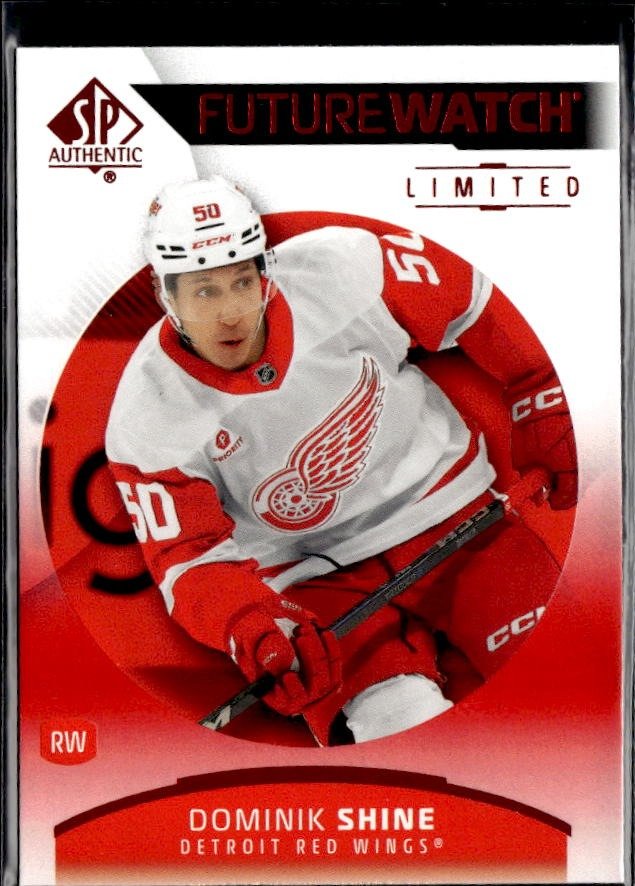 2025-26 SP Authentic SP Authentic Future Watch Limited Limited Red Dominik Shine